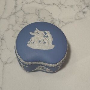 Wedgwood Blue Jesperware Small Trinket Box